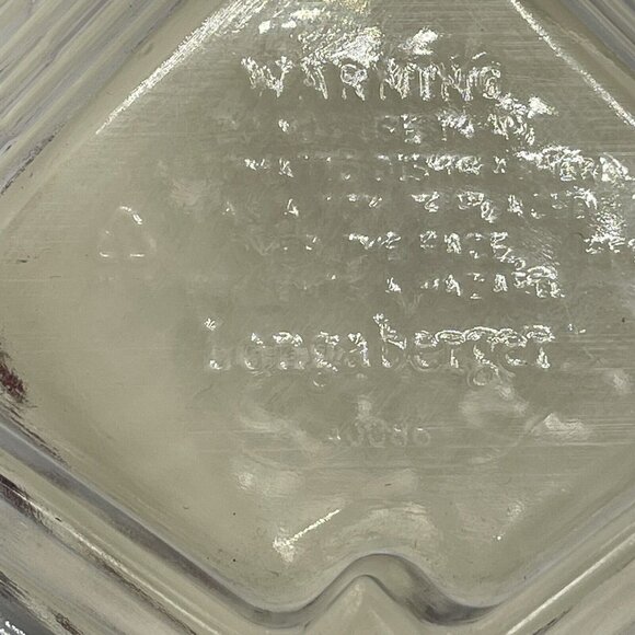 Longaberger Sweetest Heart Pottery Dish With Plastic Protector Mothers Day - Picture 15 of 16